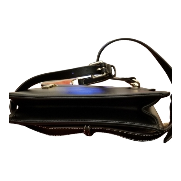 Badgley Mischka Black Leather Bag Sz Medium NWOT - Picture 7 of 10